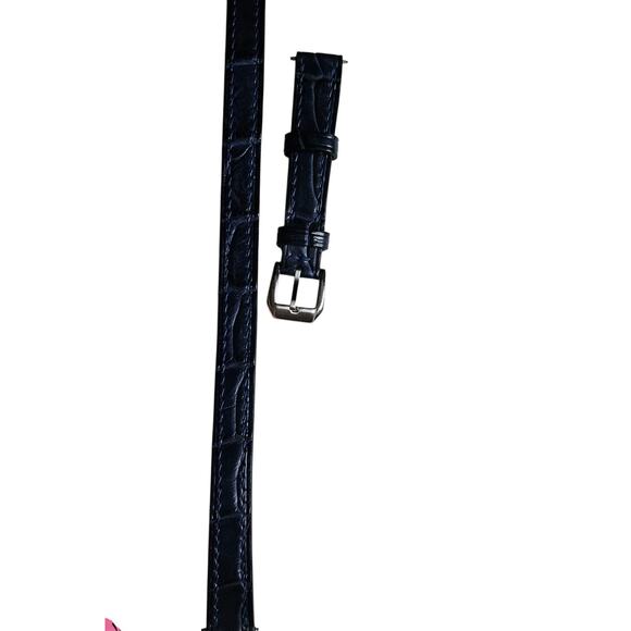 14mm Lug/12mm Navy Blue Alligator Watch Double Tour Strap Lug  (Hermes Cape Cod) - Picture 1 of 12